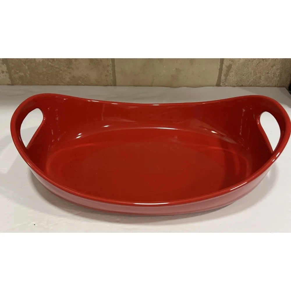 Rachel Ray Casserole Dish 2.25 Quart Red 9x13 Baking Serving H017
